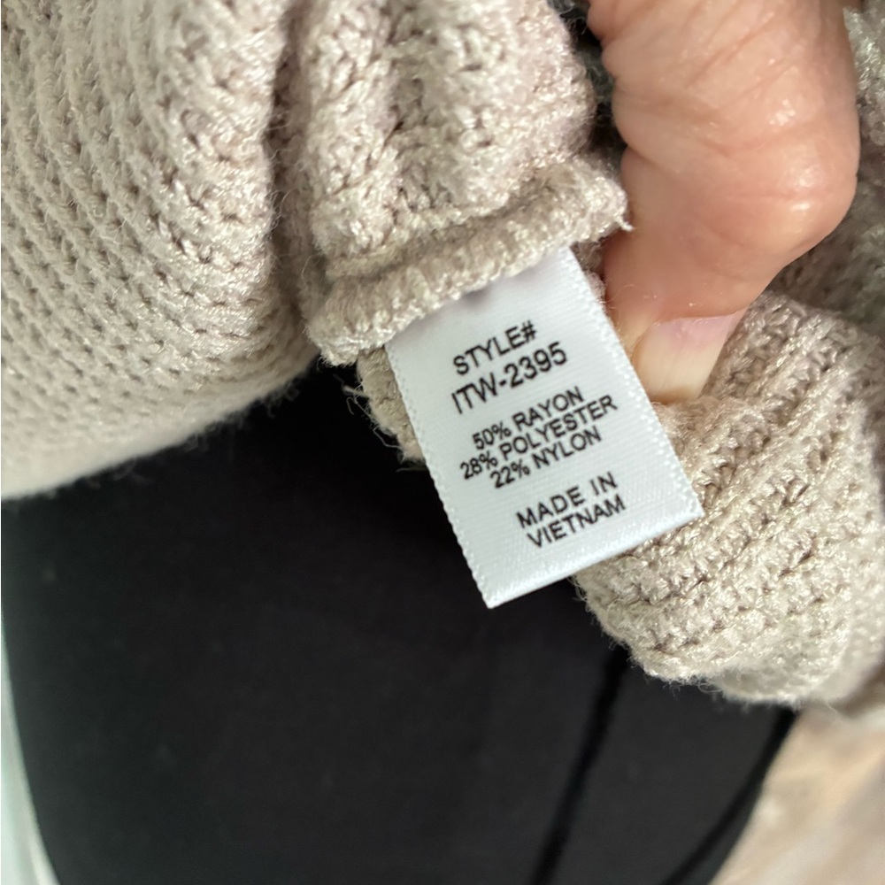 Zenana Beige Knit Sweater and Pants Set NWOT - Picture 6 of 7